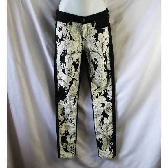 Anthro Paige Embroidered Jeans Emily Ultra Skinny - Picture 2 of 13